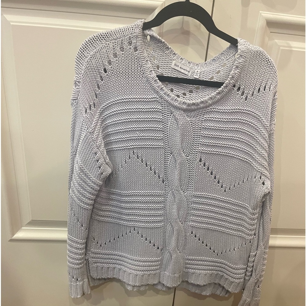 525 America light purple sweater
